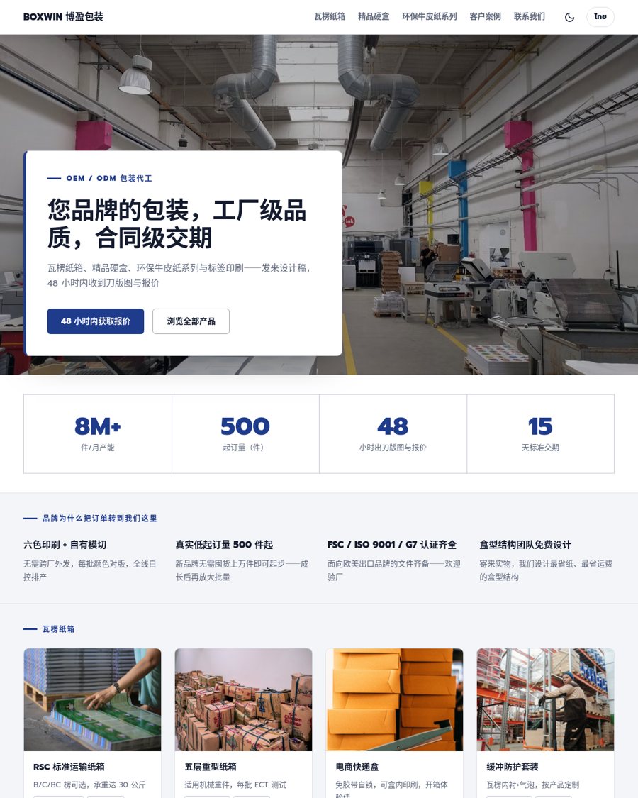 BOXWIN——OEM 包装工厂